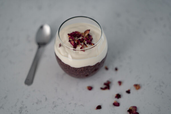 Chia pudding rose