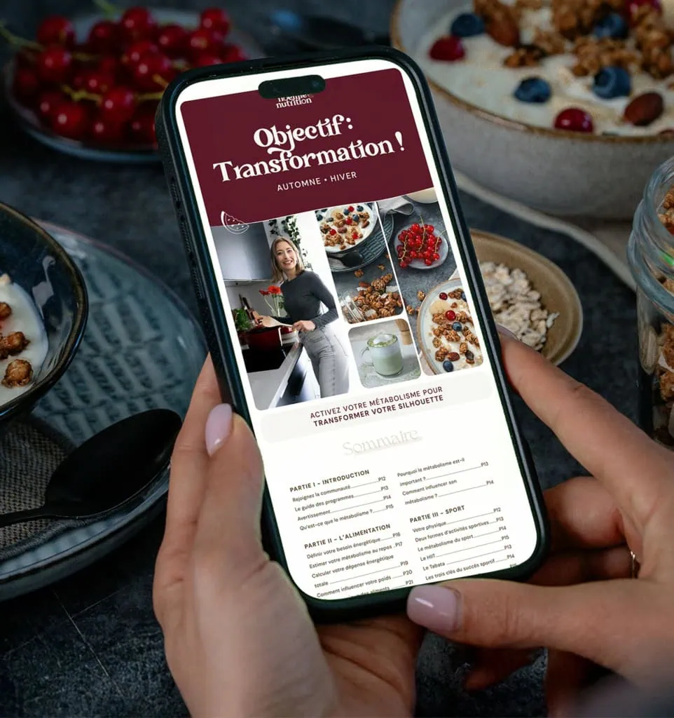 Programme de transformation alimentaire automne hiver Noémie Nutrition, saine alimentation, astuces de nutrition, bien-être, conseils nutritionnels, mode de vie sain, perte de poids, sport, objectifs santé.