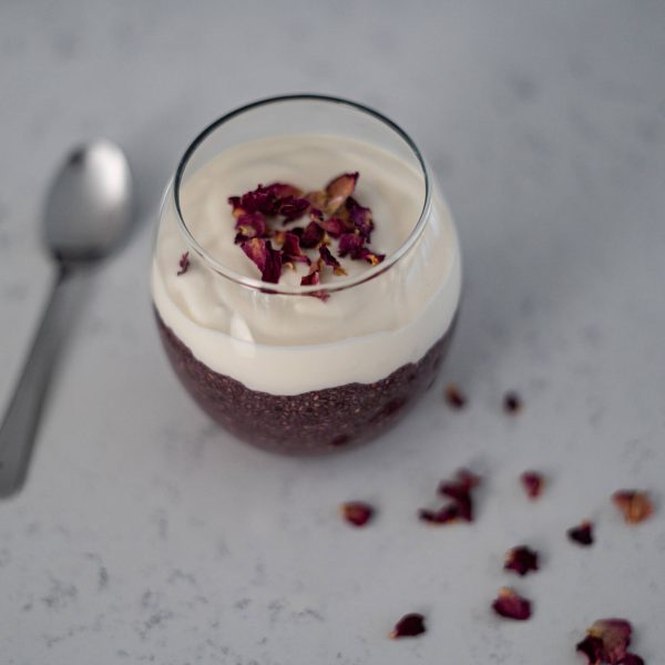 Chia pudding rose
